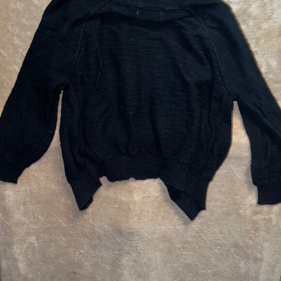 Arizona Small Black Cardigan Button Knit Long Sleeves C03 - Picture 5 of 5